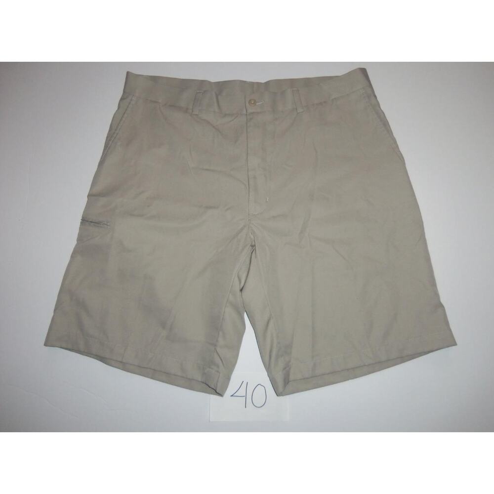 Champions Tour Golf Shorts Size 36 Tan Flat Front -061840